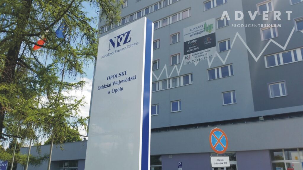 pylon NFZ odzial Opole - advert reklama Opole